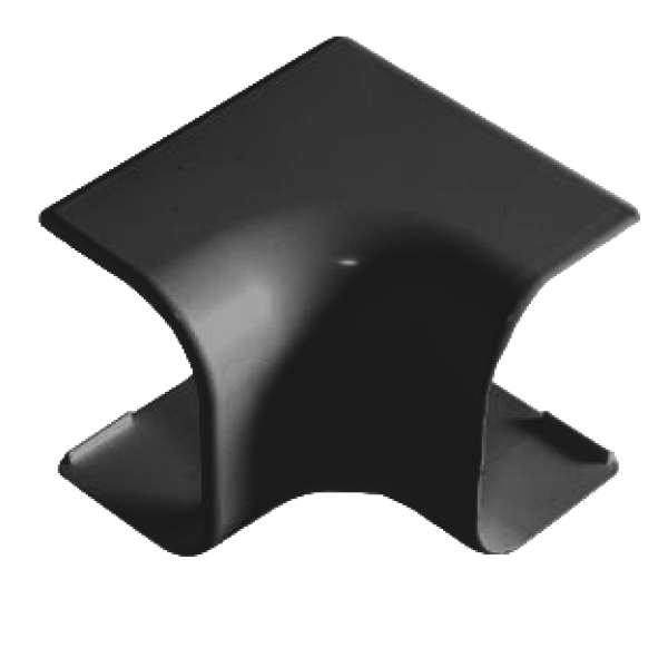 Угол внутренний для короба 74х55 мм RuVinil (черный)